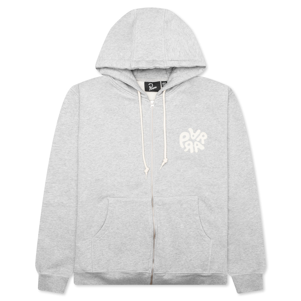 1976 Logo Zip Hooded Sweatshirt - Heather Grey
