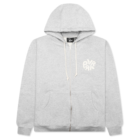 1976 Logo Zip Hooded Sweatshirt - Heather Grey