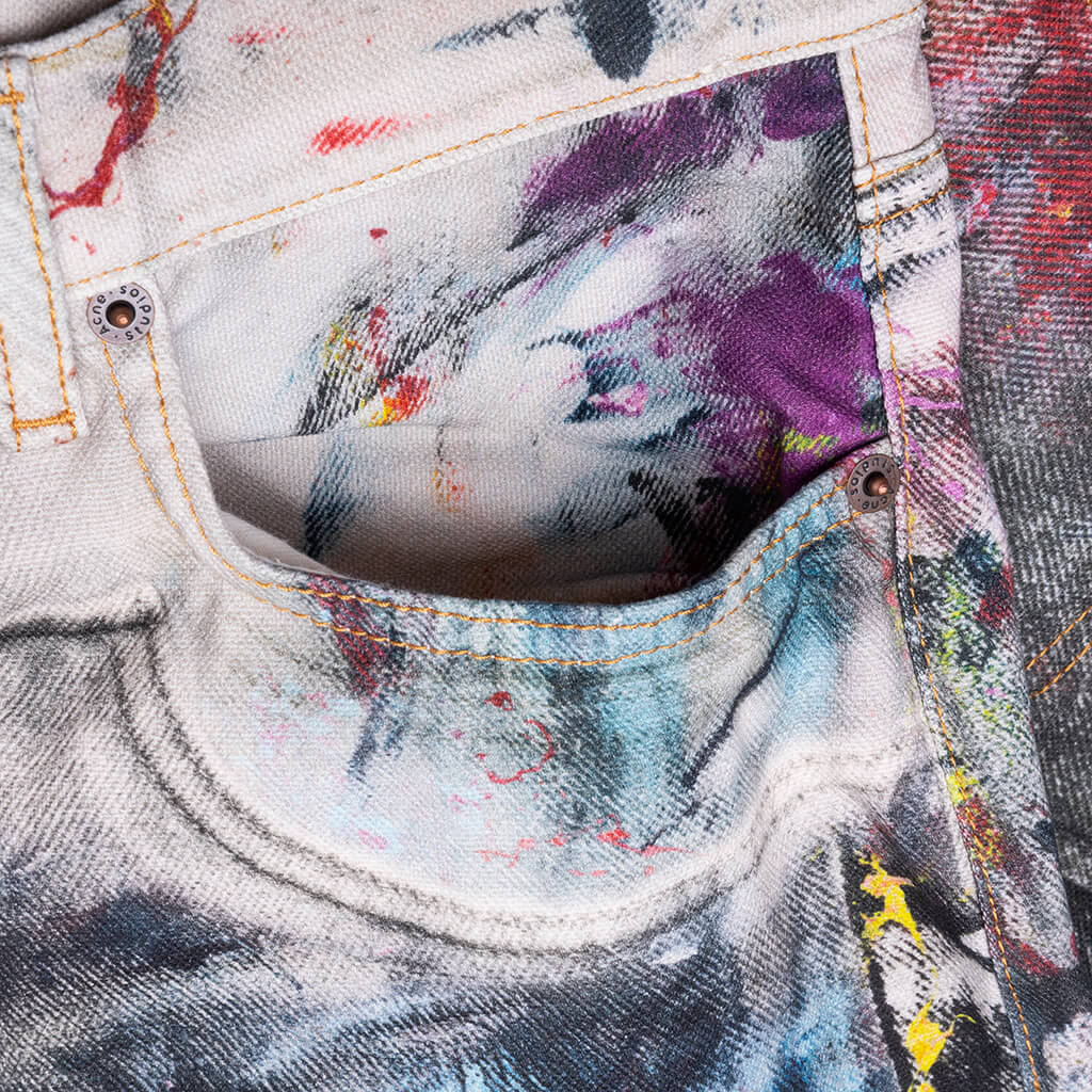 1981 Baggy Fit Jeans - White/Multi