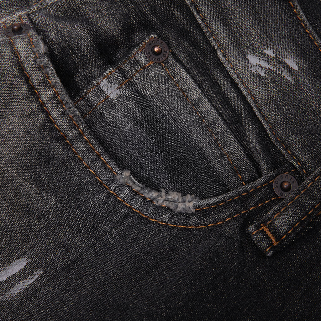 1981 U Black Trafalgar Loose Fit Jeans - Black
