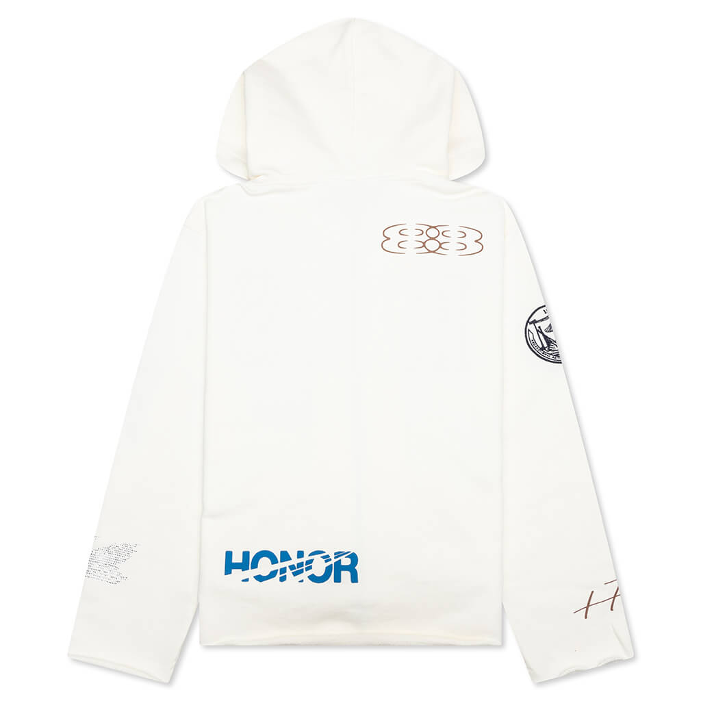 1988 Full Zip Hoodie - White