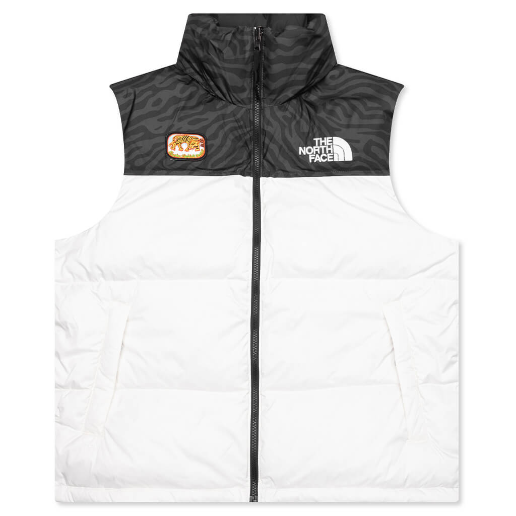 1996 Retro Nuptse Vest - White Dune