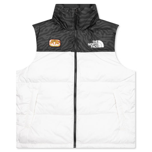 1996 Retro Nuptse Vest - White Dune