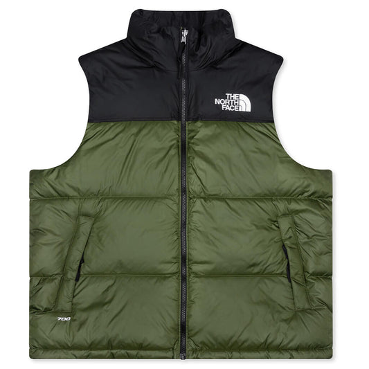 1996 Retro Nuptse Vest - Woodland Green