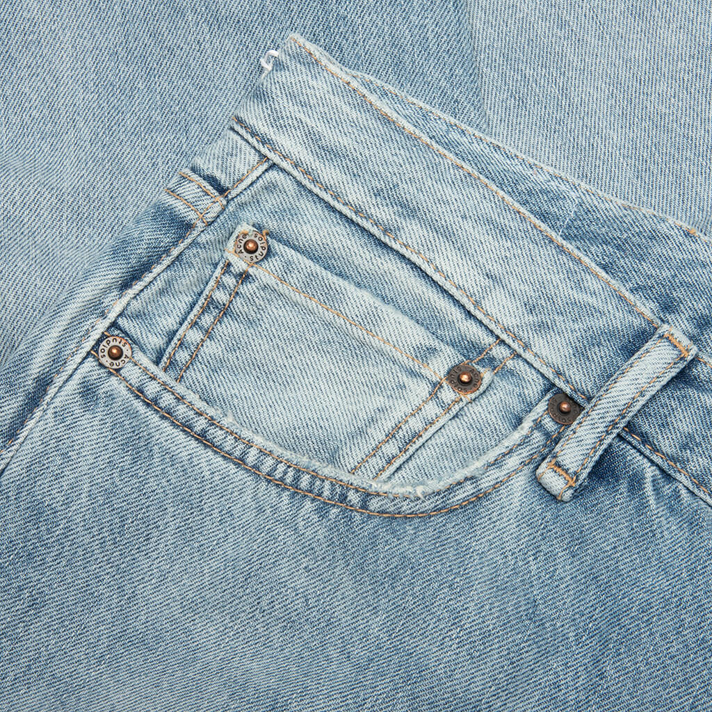 1996M Light Crow Distressed Jeans - Light Blue