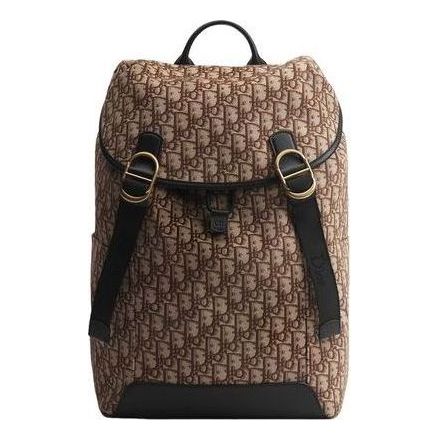DIOR 26 Jett Backpack with Flap 'Brown' 1DBBA259YUS-H45E