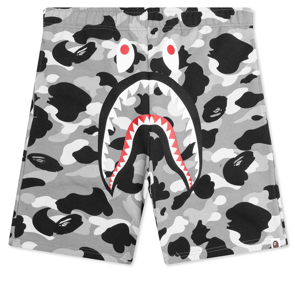 1ST Camo Shark Regular Fit Sweat Shorts - Gray