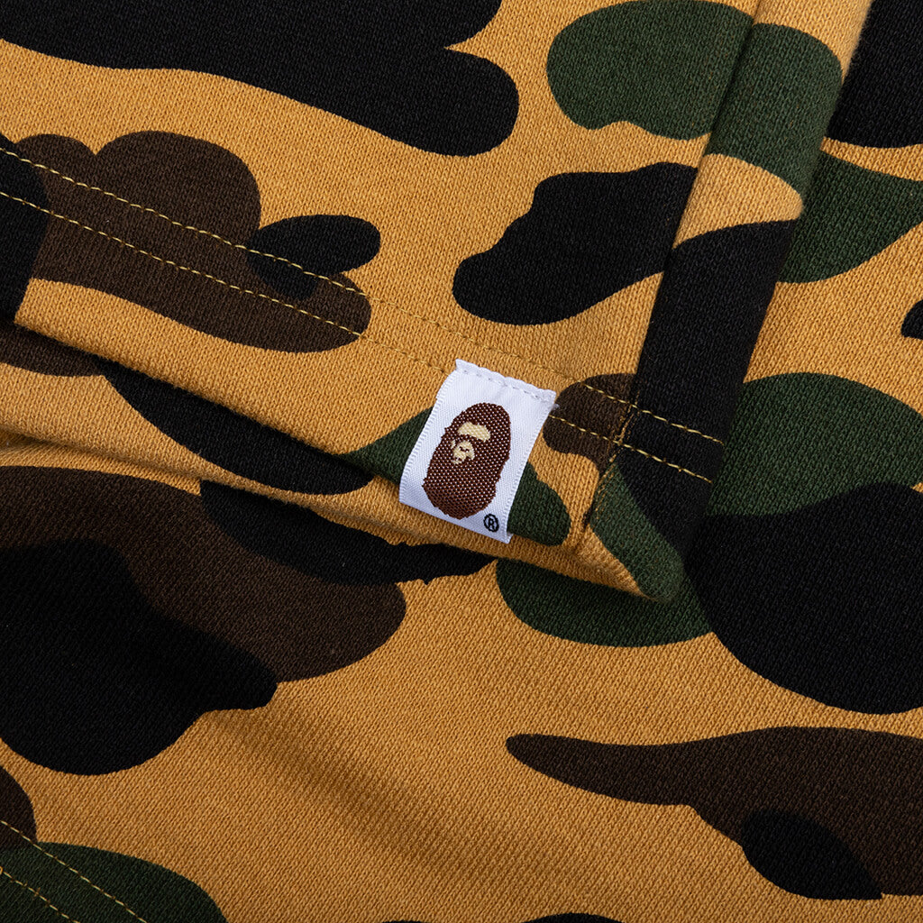 1st Camo Shark Regular Fit Sweat Shorts - Yellow