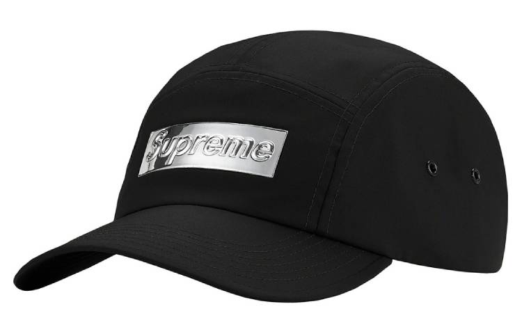 Supreme Mirror Camp Cap 'Black Silver' SUP-FW21-049
