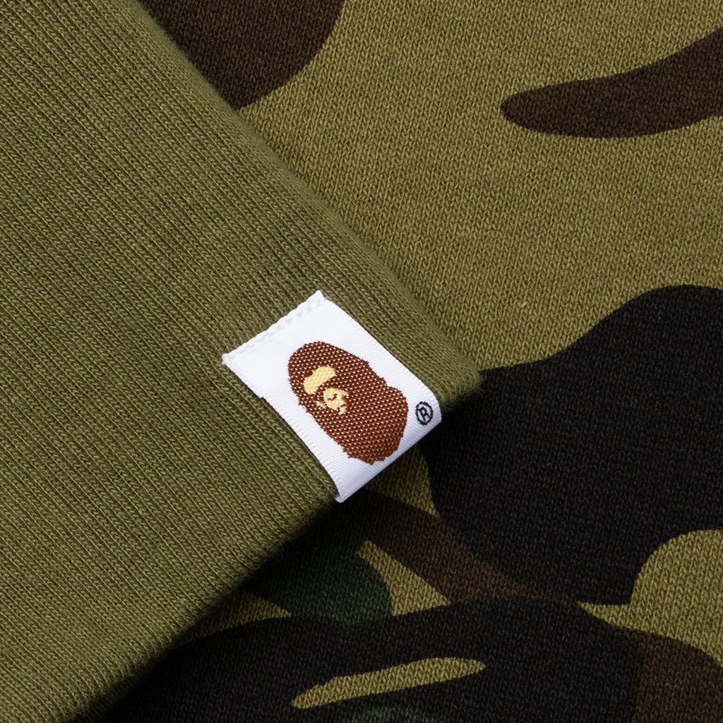 1st Camo 2nd Shark Full Zip Hoodie - Green