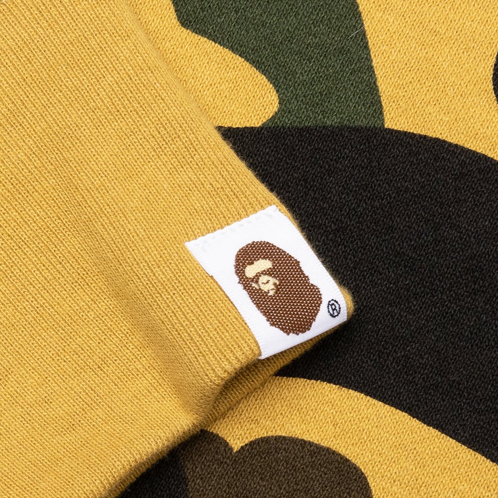 1st Camo 2nd Shark Full Zip Hoodie - Yellow