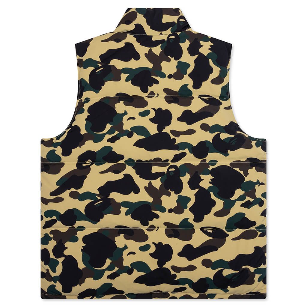1st Camo Reversible Down Vest - Yellow
