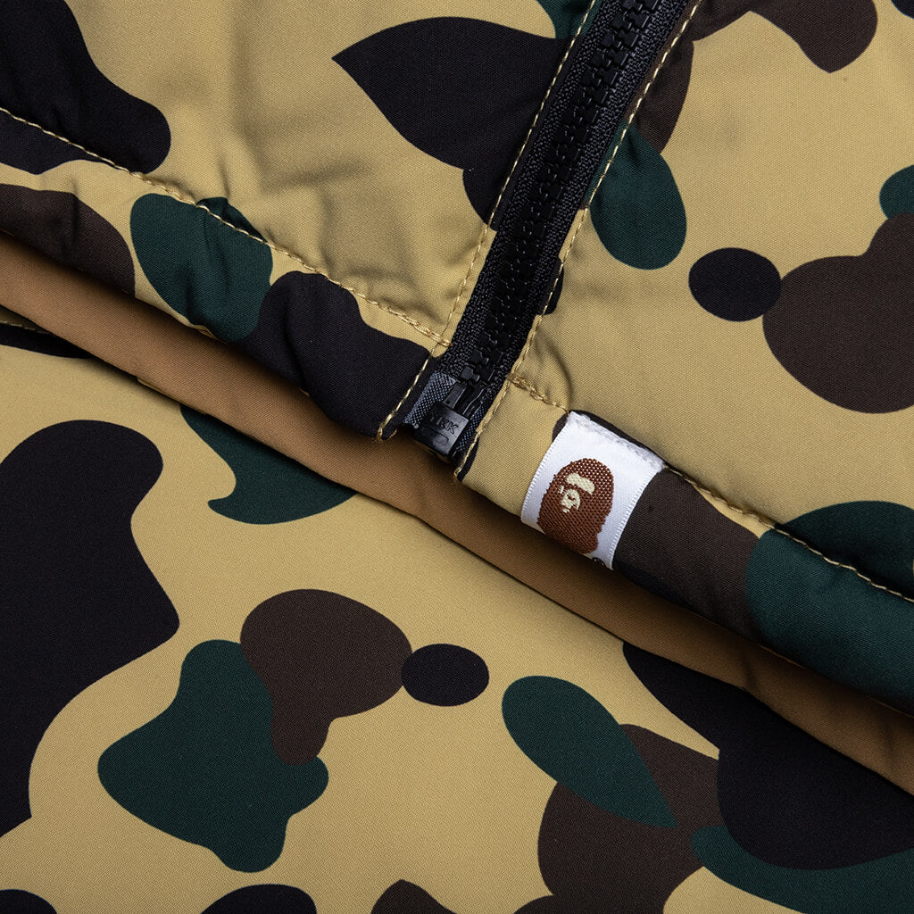 1st Camo Reversible Down Vest - Yellow