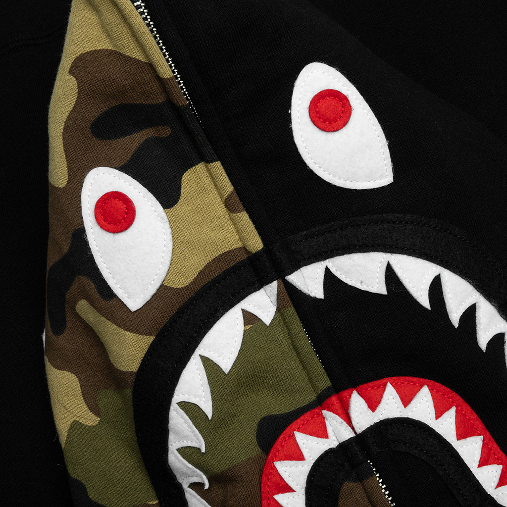 1st Shark Full Zip Hoodie - Black