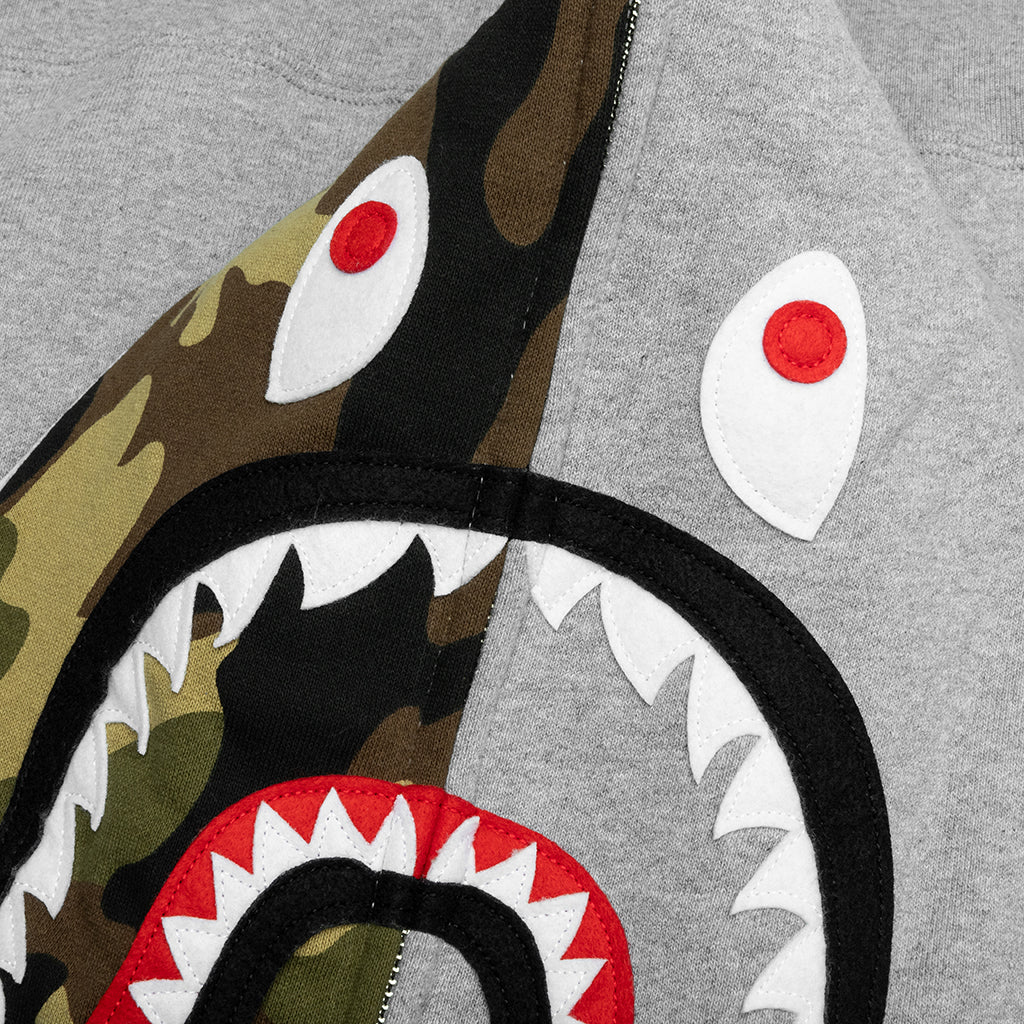 1st Shark Full Zip Hoodie - Gray