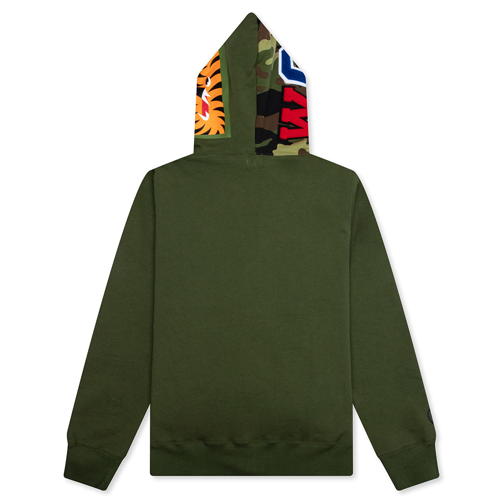 1st Shark Full Zip Hoodie - Olive Drab