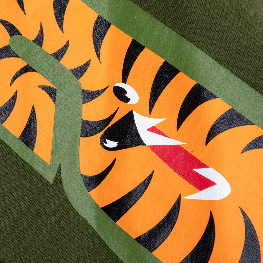 1st Shark Full Zip Hoodie - Olive Drab