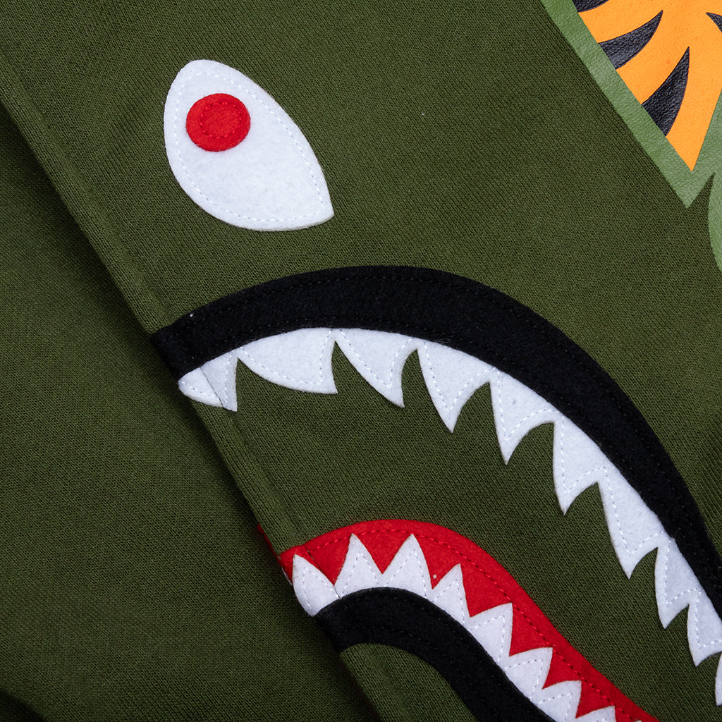 1st Shark Full Zip Hoodie - Olive Drab