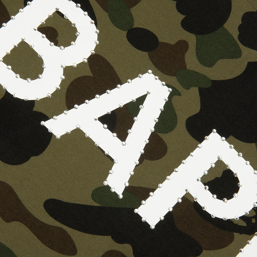 1st Camo BAPE Rhinestone Tee - Green