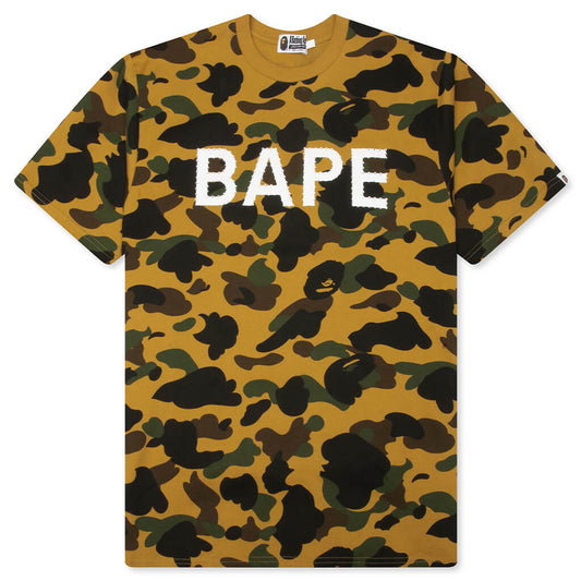 1st Camo BAPE Rhinestone Tee - Yellow