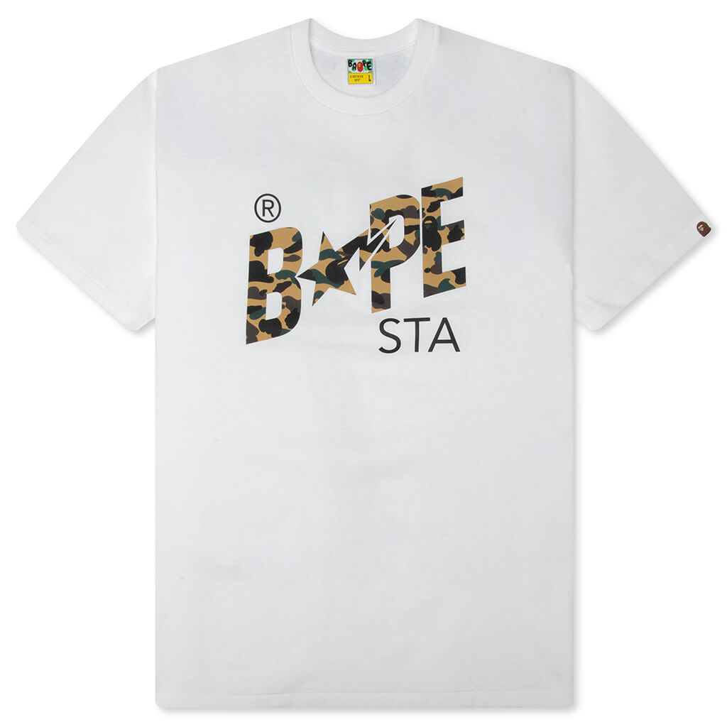 1st Camo Bape STA Tee - White