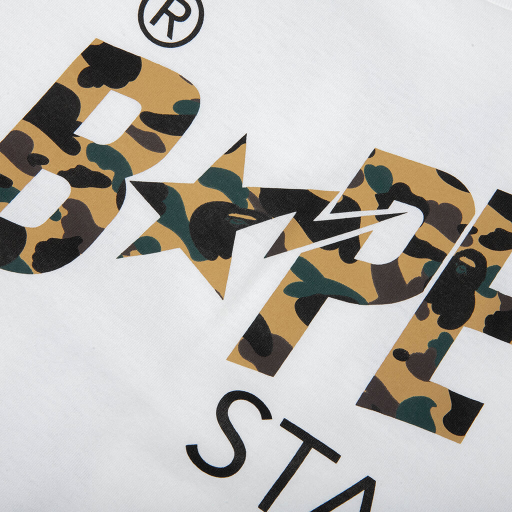 1st Camo Bape STA Tee - White