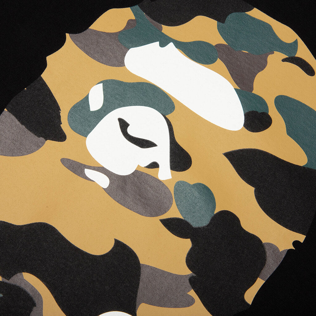 1st Camo Big Ape Head Tee - Black/Yellow