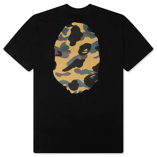 1st Camo Big Ape Head Tee - Black/Yellow