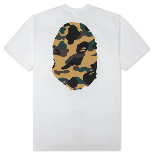 1st Camo Big Ape Head Tee - White/Yellow