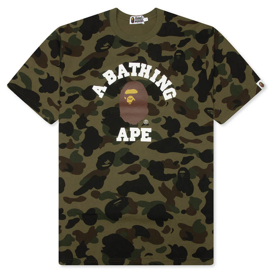 1st Camo College Tee - Green