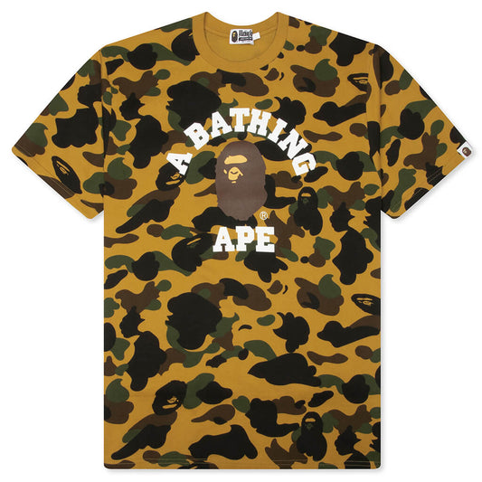 1st Camo College Tee - Yellow