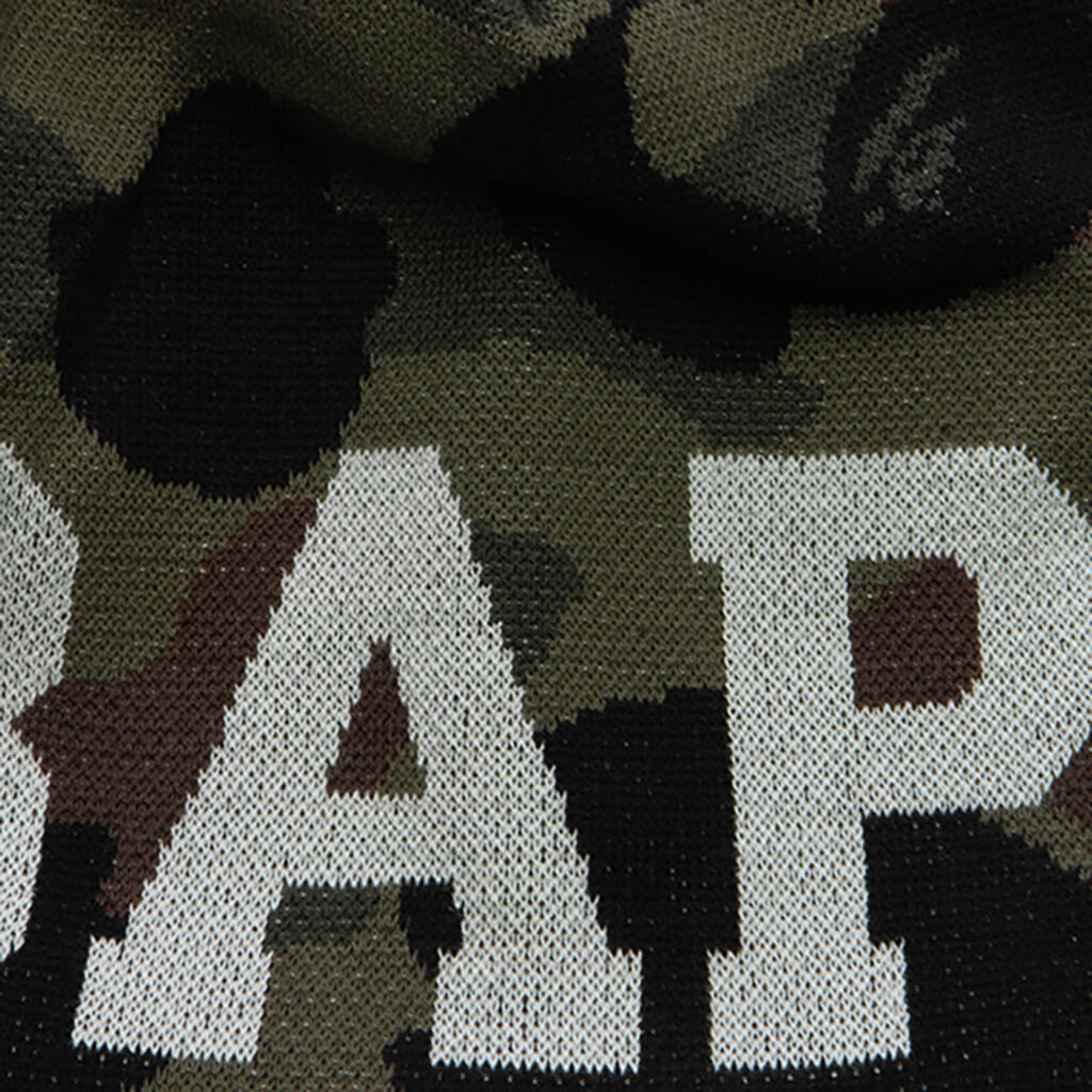 1st Camo Knit Beanie - Green