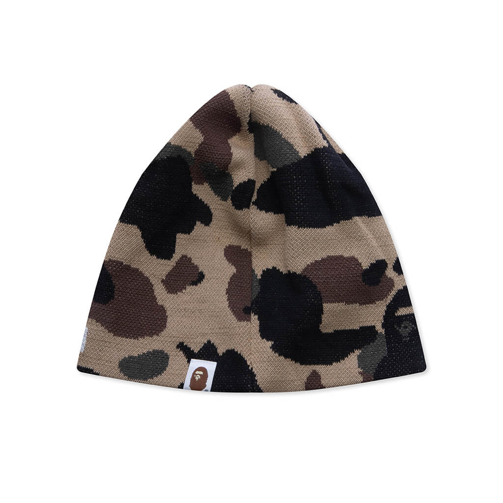 1st Camo Knit Beanie - Yellow