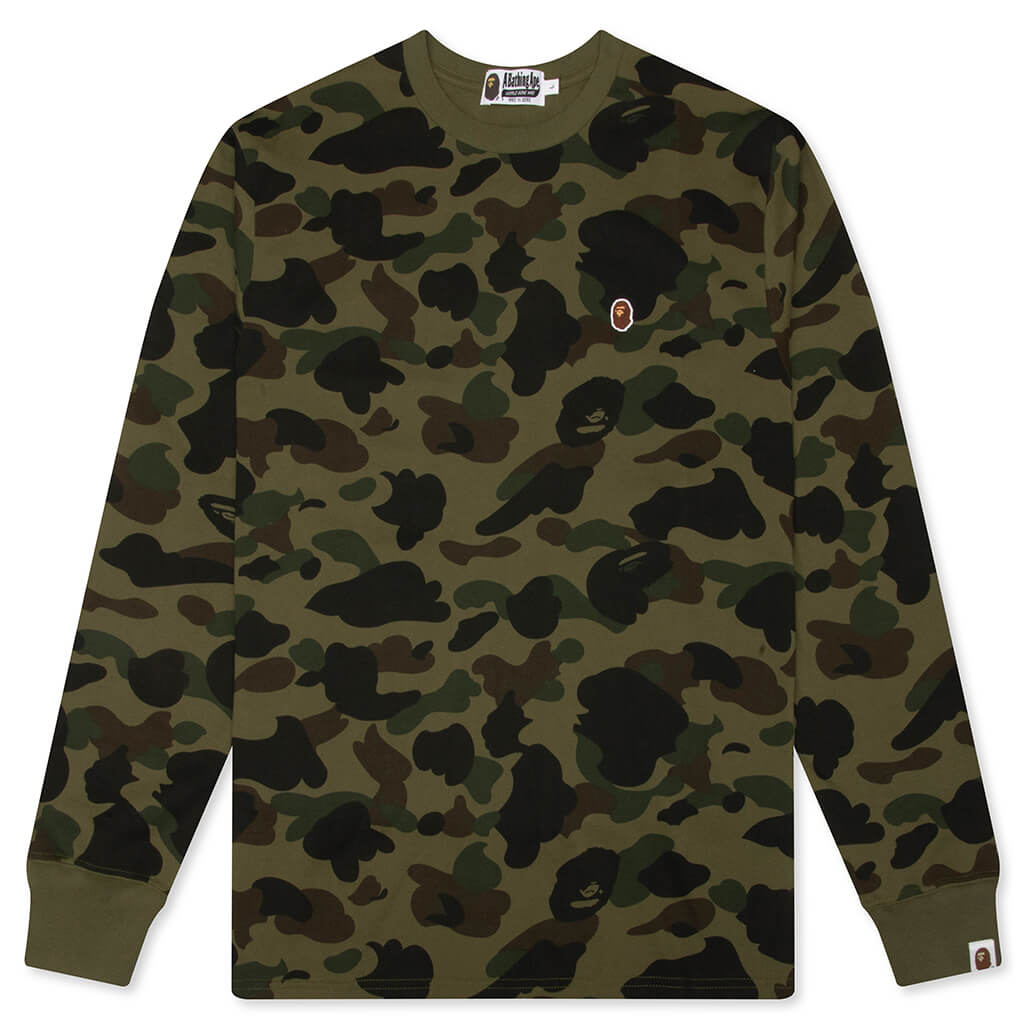1st Camo One Point L/S Tee - Green