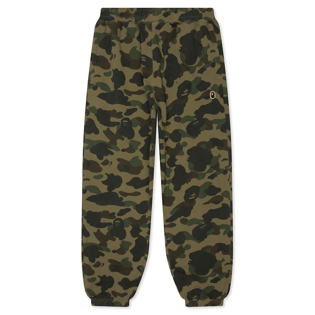 1st Camo One Point Relaxed Fit Sweat Pants - Green
