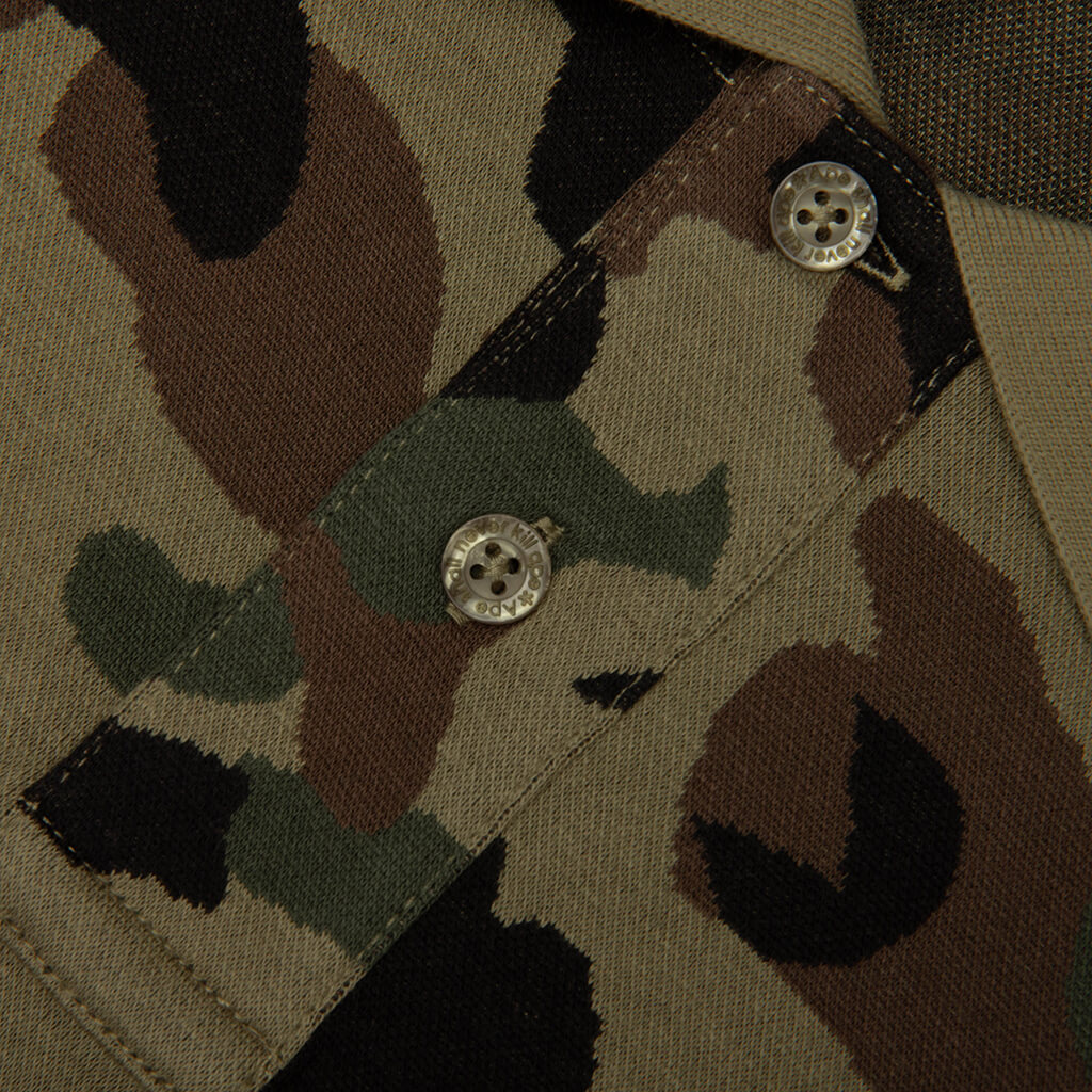 1st Camo Relaxed Fit Polo Shirt - Green
