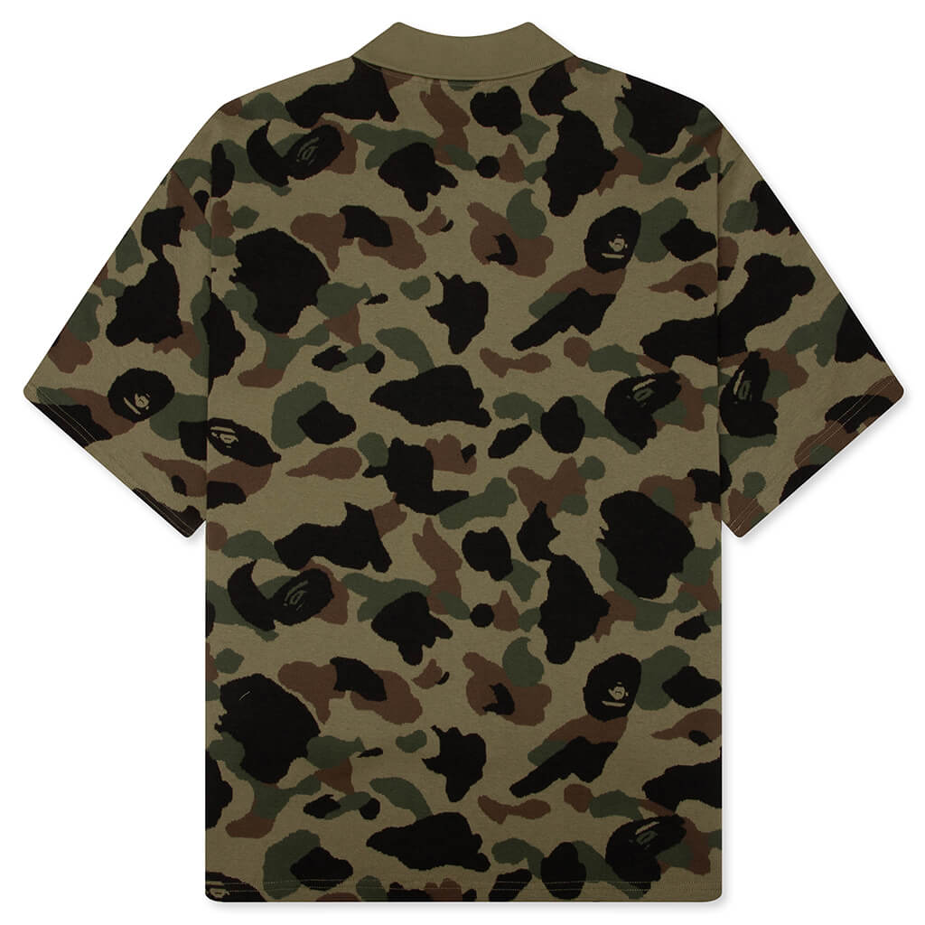 1st Camo Relaxed Fit Polo Shirt - Green