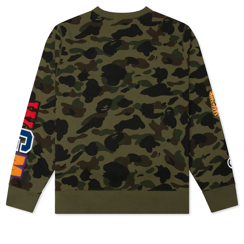 1st Camo Shark Crewneck Sweatshirt - Green