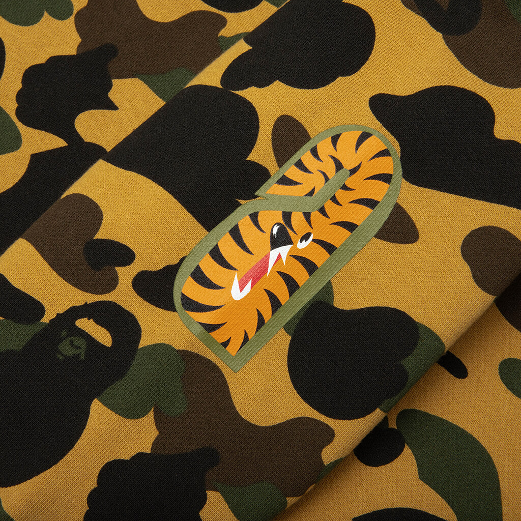 1st Camo Shark Crewneck Sweatshirt - Yellow
