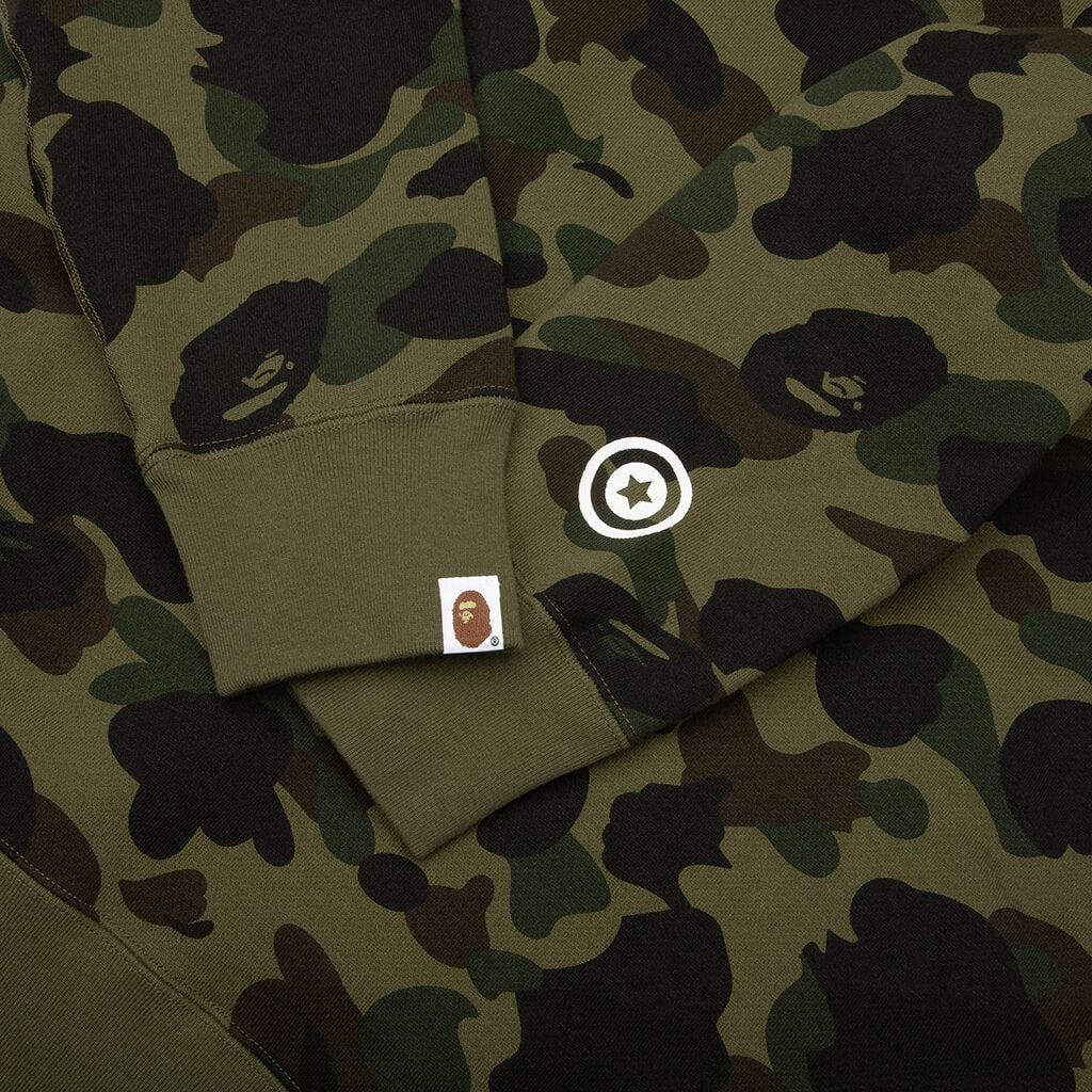 1st Camo Shark Full Zip Hoodie - Green