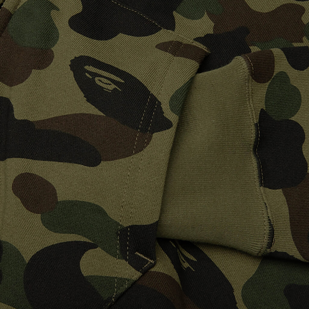 1st Camo Shark Full Zip Hoodie - Green