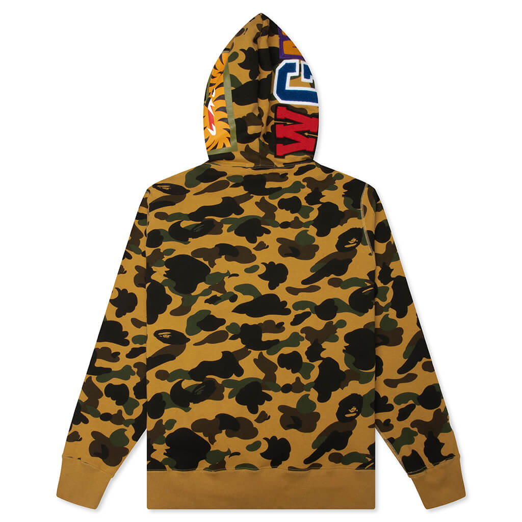 1st Camo Shark Full Zip Hoodie - Yellow
