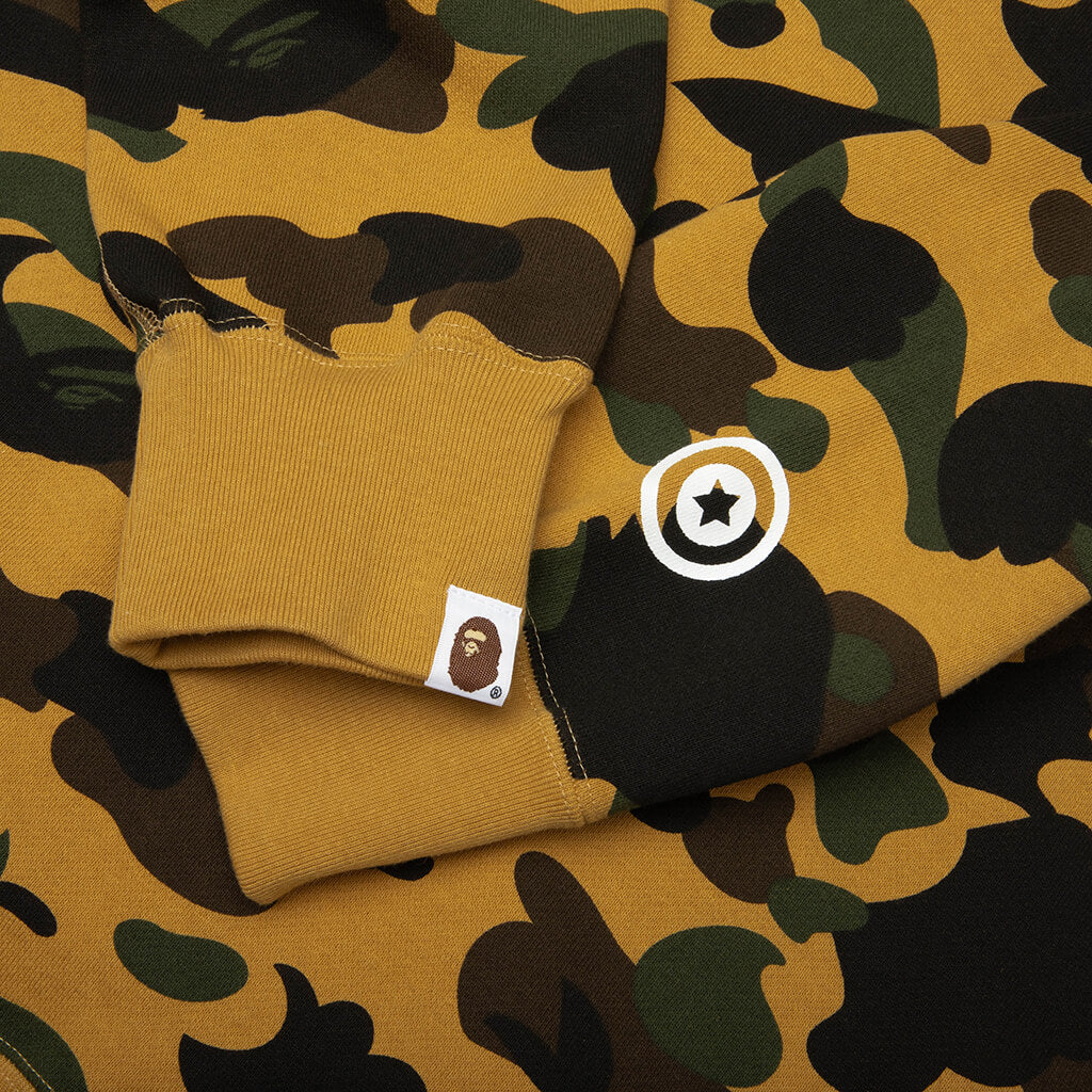 1st Camo Shark Full Zip Hoodie - Yellow