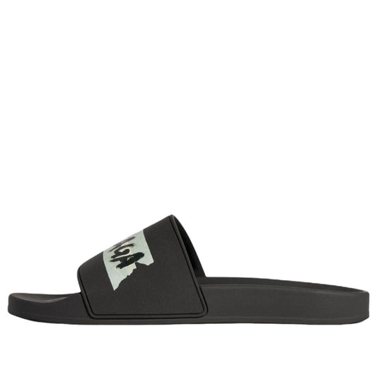 Balenciaga Pool Slide Sandal 'Black White' 689031W0FPC1090