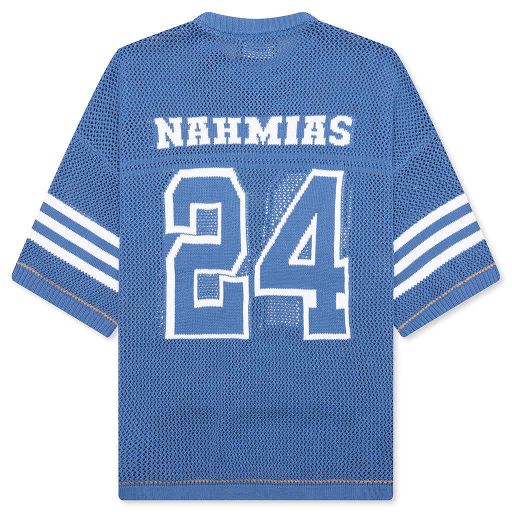 24 Football Knit Shirt - Light Blue