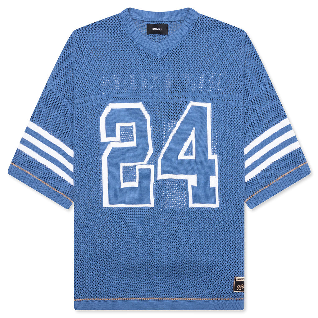 24 Football Knit Shirt - Light Blue