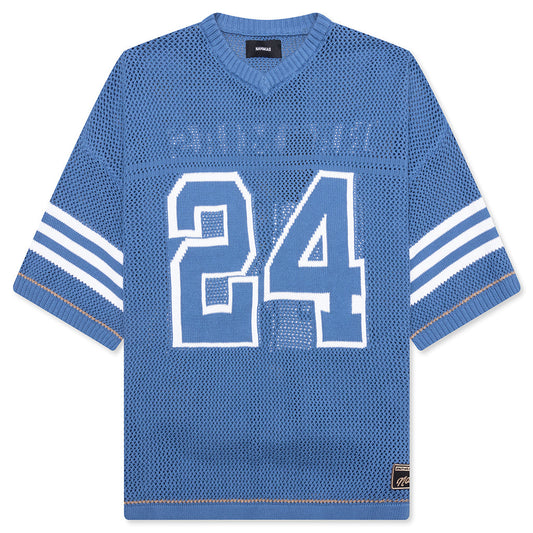 24 Football Knit Shirt - Light Blue