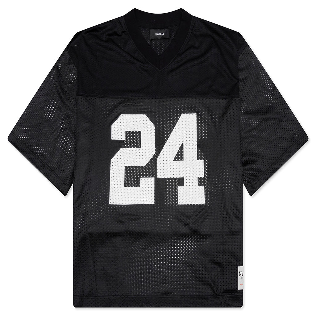 24 Mesh Boxy Jersey - Black