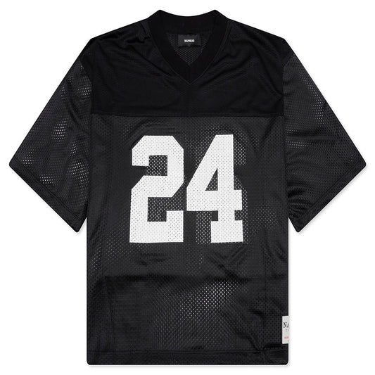 24 Mesh Boxy Jersey - Black