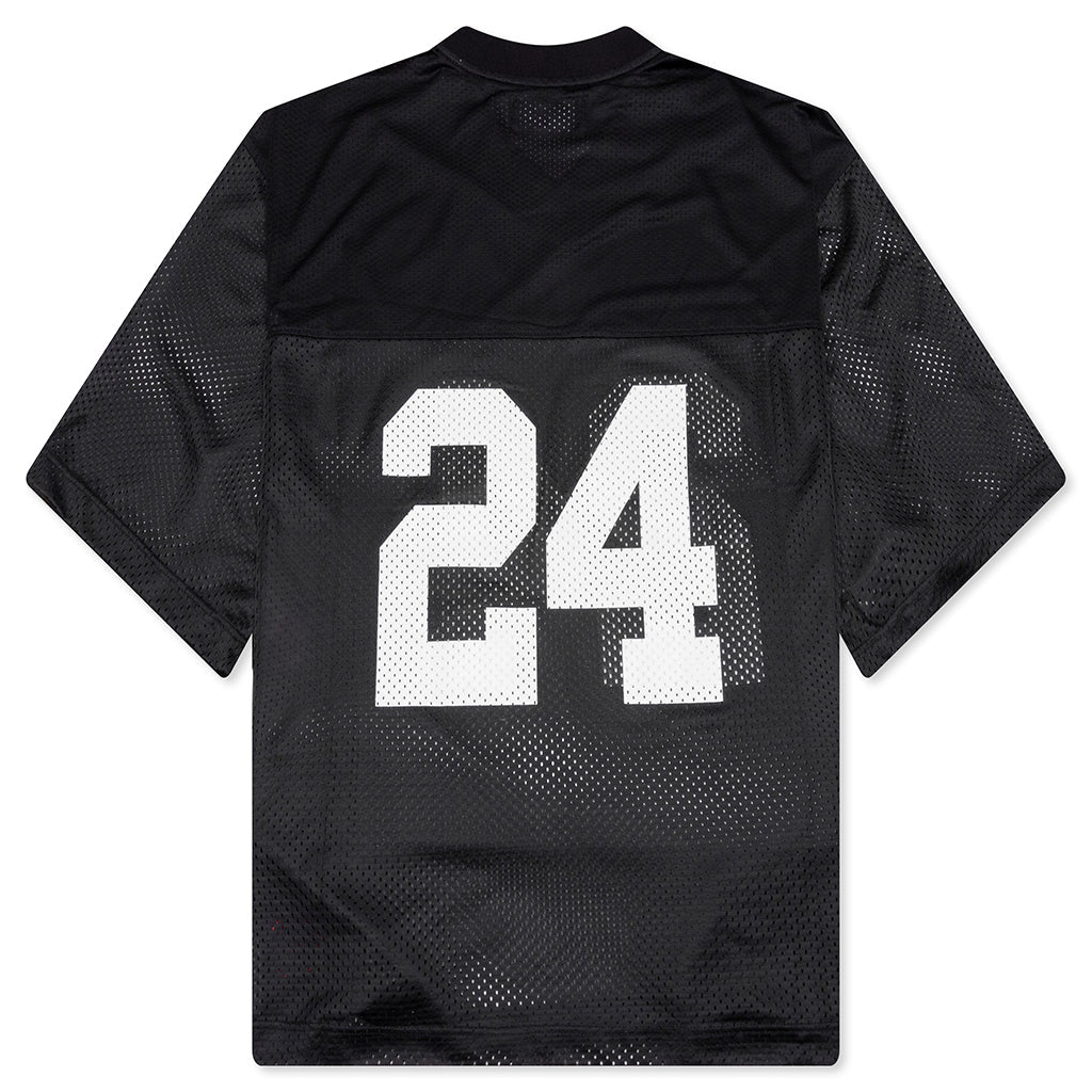 24 Mesh Boxy Jersey - Black